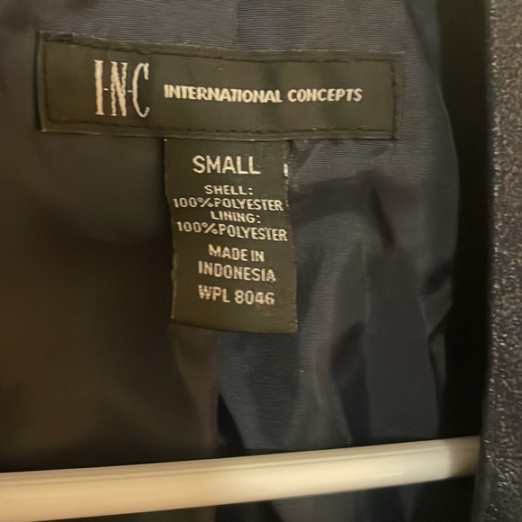 Navy INC International Concepts Waterfall Blazer - Picture 5 of 9